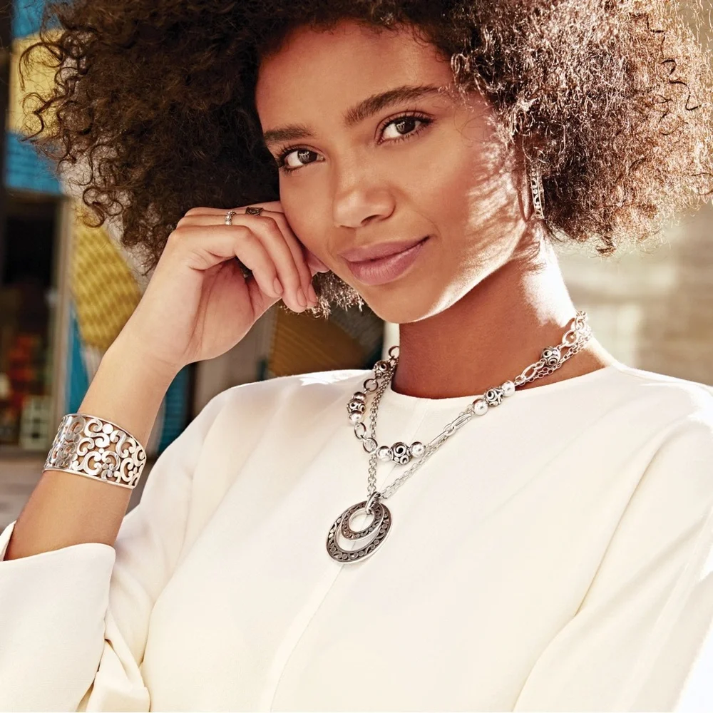 BRIGHTON Contempo Open Ring Convertible Long Necklace • JM3970 • Spin Rings - Picture 13 of 14